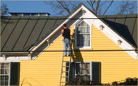 man renovating home